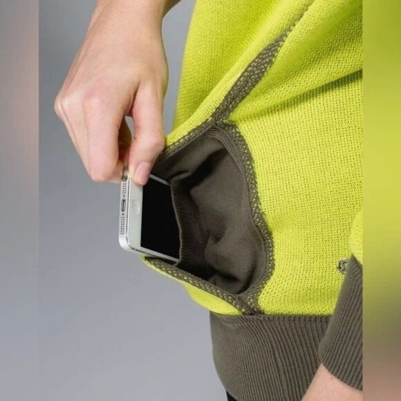 Lululemon Post Savasana Knit Zip Up Jacket Green Small - Picture 3 of 7